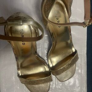 Torrid Gold Heeled Shoes with Classic Silhouette